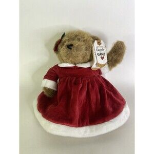 Ganz Heaven On Earth Bear In Red Velvet Dress With Wings Teddy Stuffed Toy NEW
